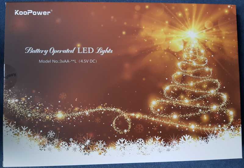 KooPower Lichterkette 100 LED´s warmweiss batteriebetrieben 8 Lichtmodi  Timer wasserdicht 